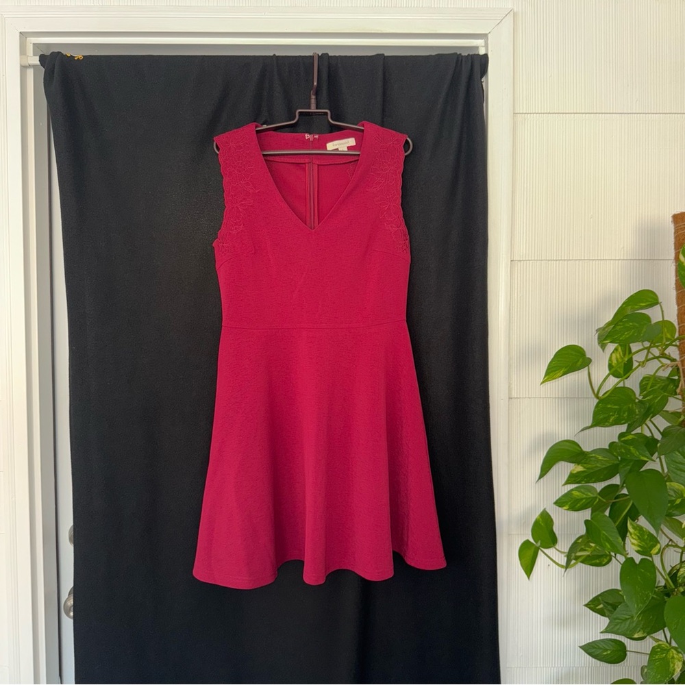 Elegant Sleeveless red Dress